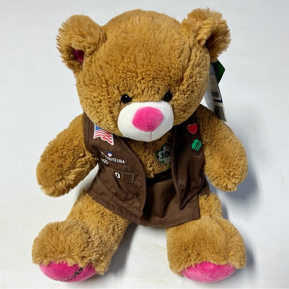 Limited Edition Girl Scouts Build-a-Bear 100 Year Anniversary Bear Uniform NWT - Picture 1 of 7